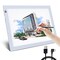 A4 Silver LED Trace Light Pad NXENTC Light Table USB Power LED Tracing Light Board for Artists,Drawing, Sketching, Animation